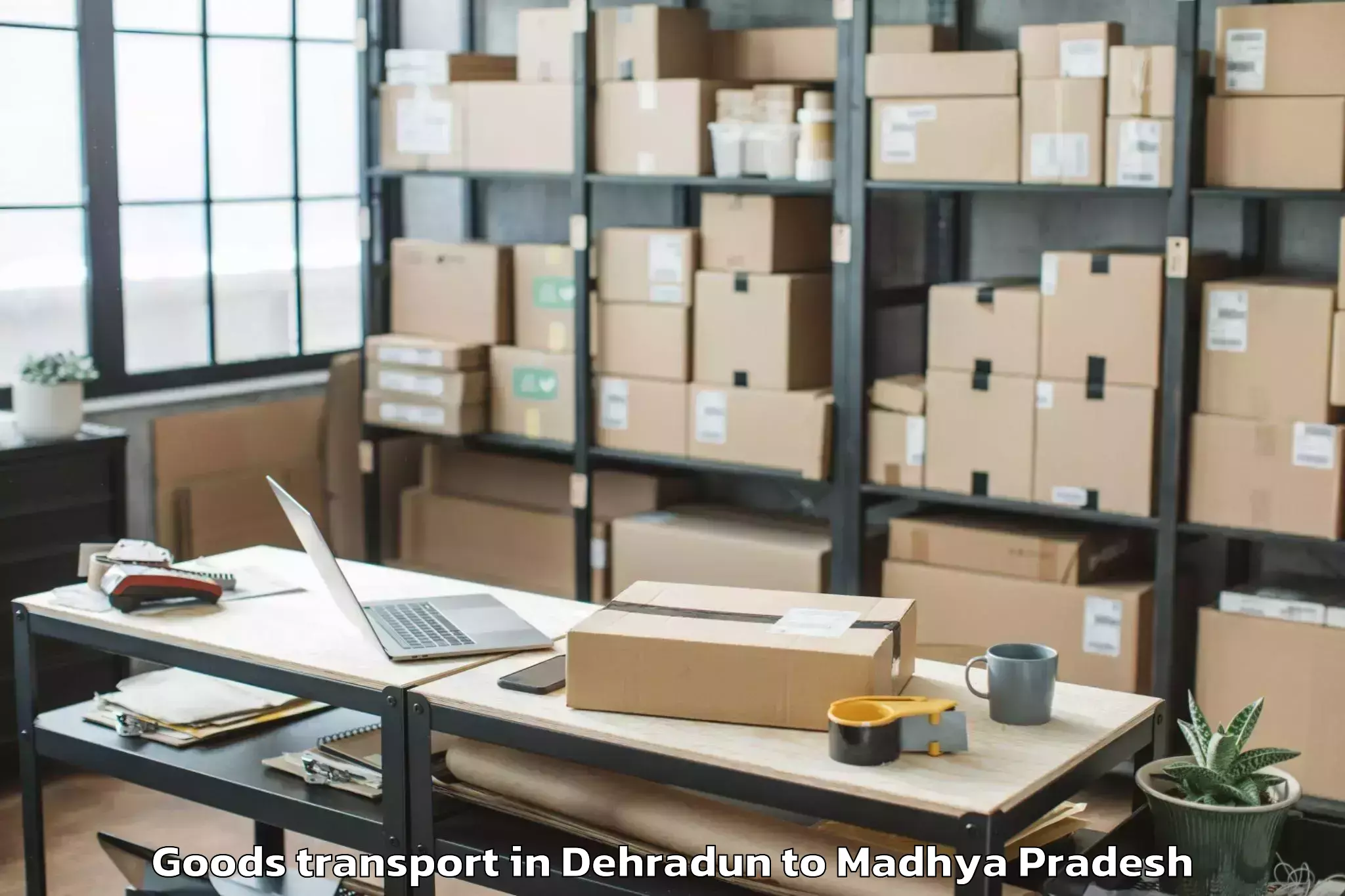 Top Dehradun to Jobat Goods Transport Available